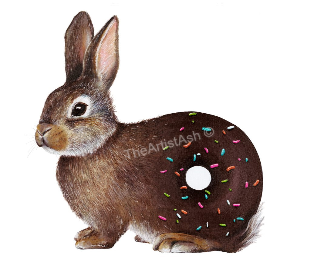 Bunny Donut Print