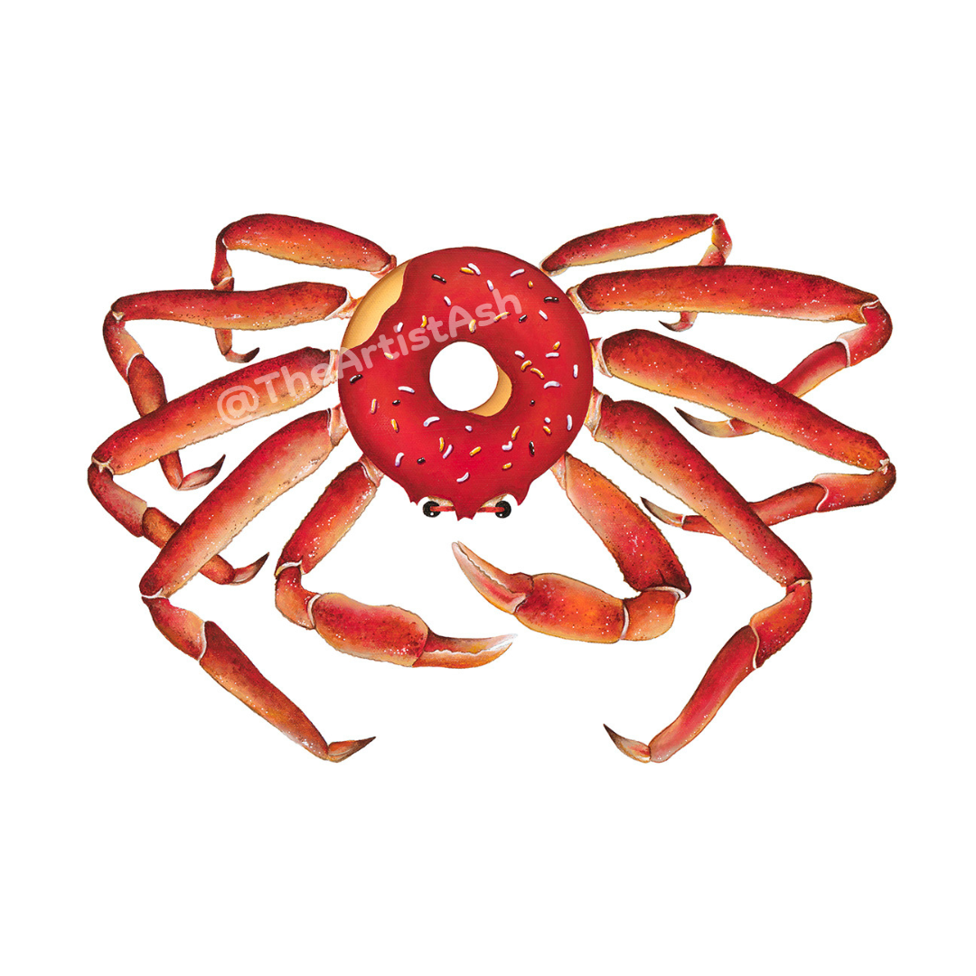 Crab Donut Print