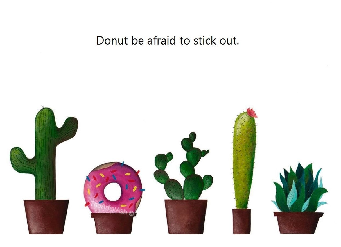 Plants Donut Print