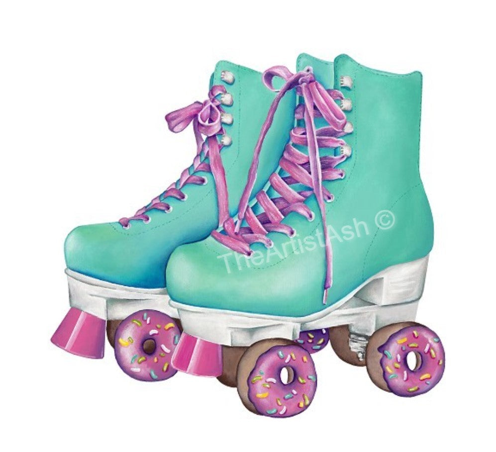Skates Donut Print