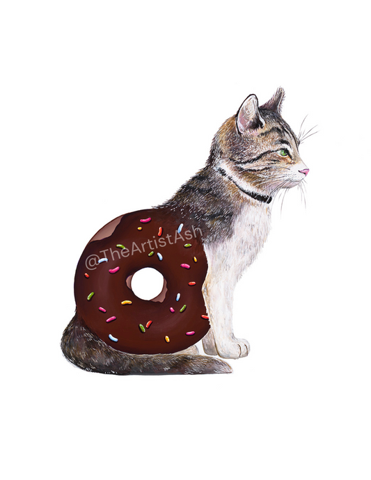 Cat Donut Print