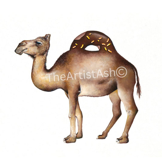 Camel Donut Print