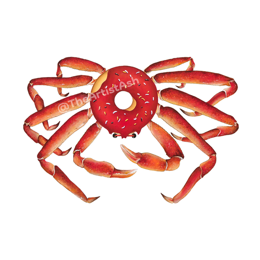 Crab Donut Print