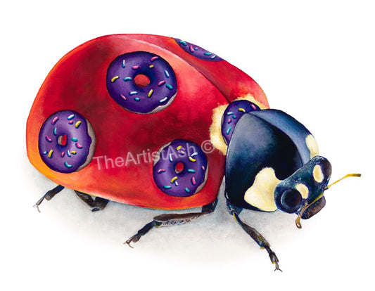 Ladybug Donut Print