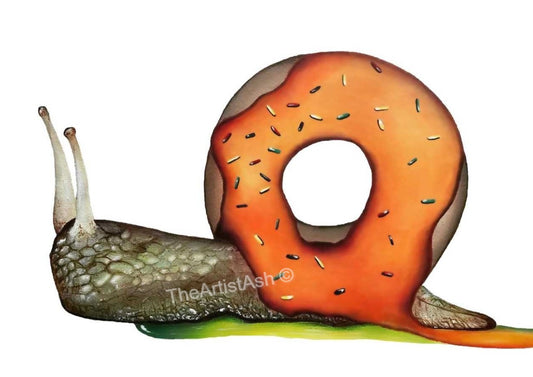 Snail Donut Print