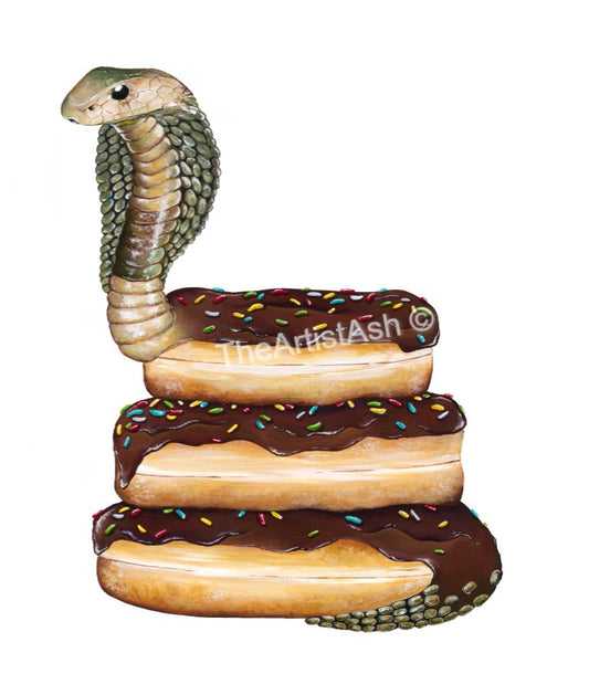 Snake Donut Print