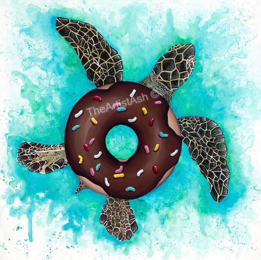 Turtle Donut Print